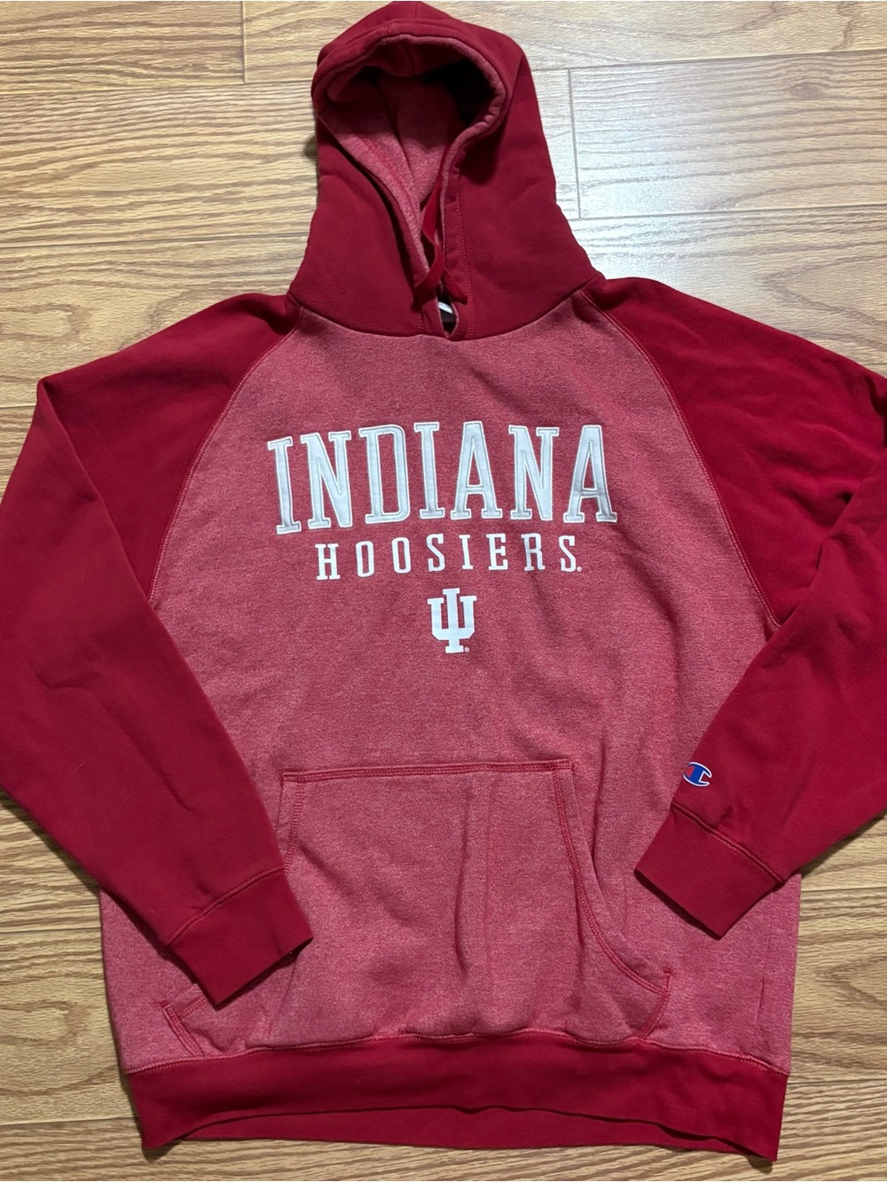 NCAA Champion Indiana Hoosiers Pullover Hoodie Sweatshirt Large